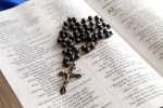 Holy Rosary Jesus Christianity Bible Book Cross